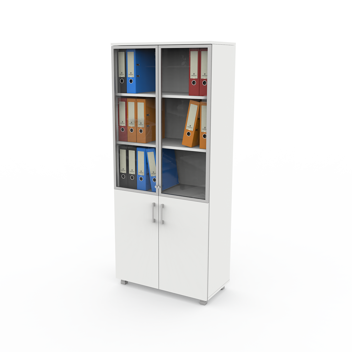 Armoire 4 Portes Avec Partie Supérieure À Cadre En Aluminium | 190cm