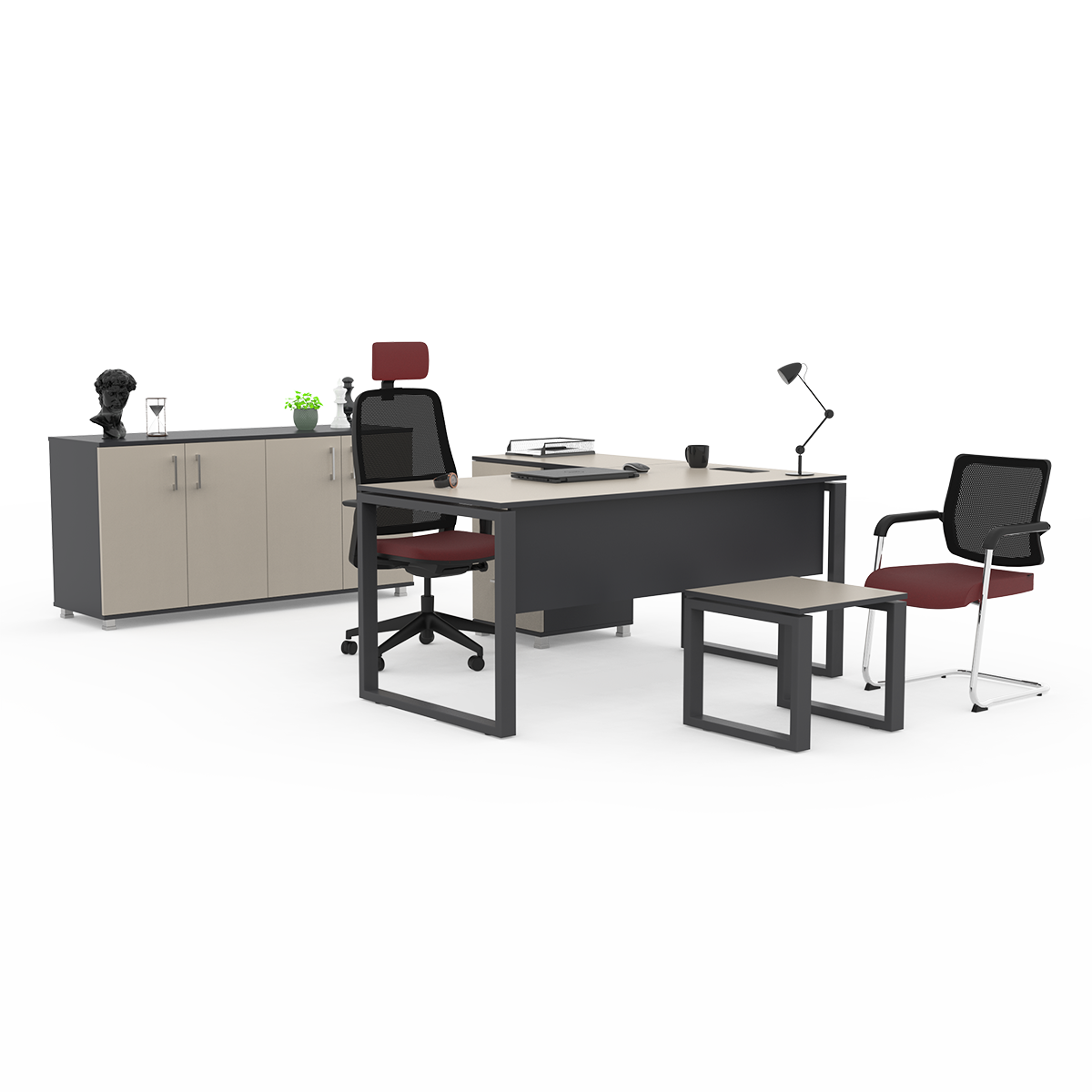 Bloc | Bureau Avec Caisson