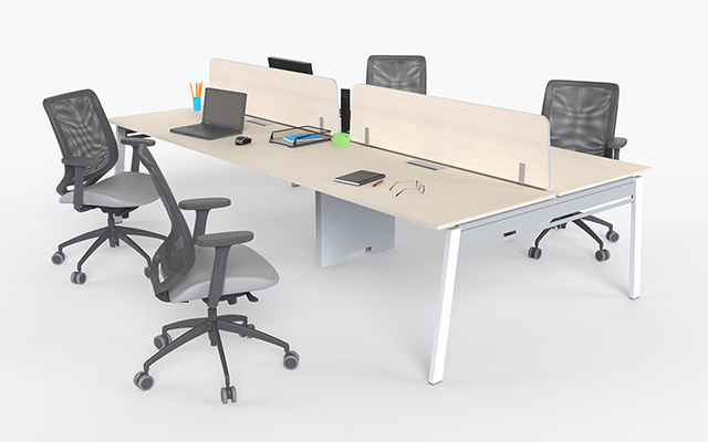 4-working Meeting Table Layout
