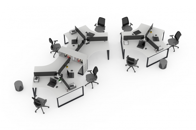 Bloc Operational | 3-person Workstation