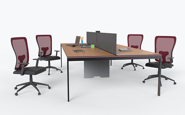 4-piece Working Group With Table Extension