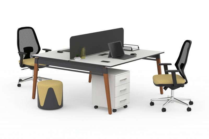 Pivot Wooden | 2-person Workstation