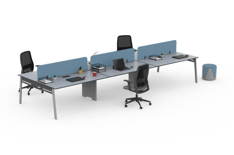 Pivot Metal | 6-person Workstation