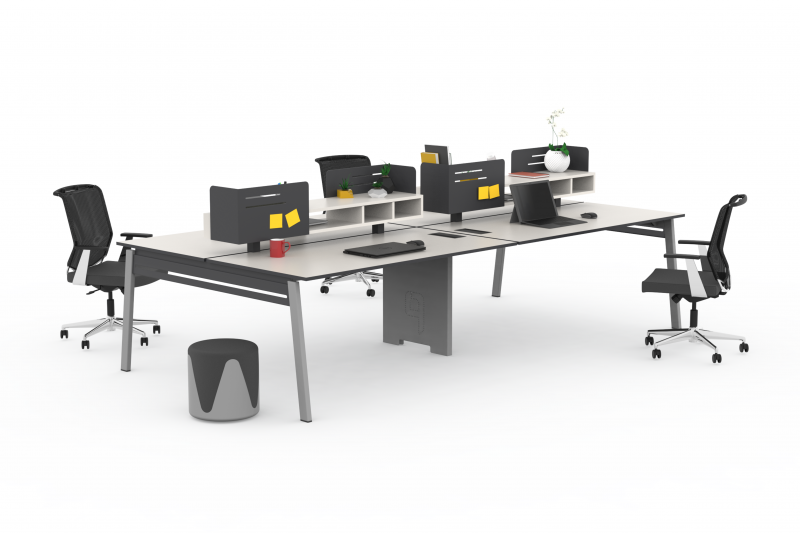 Pivot Metal | 4-person Workstation