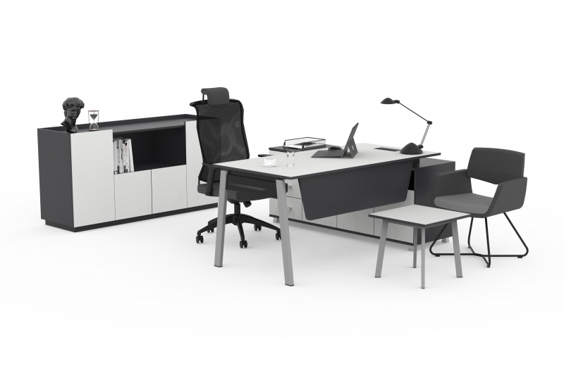 Pivot Metal | Desk Set With Side Storage