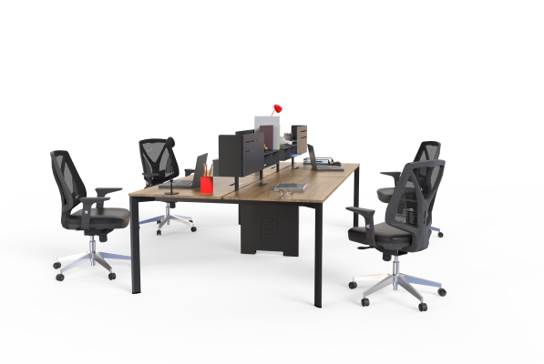 Quartz 4 Piece Work Desk