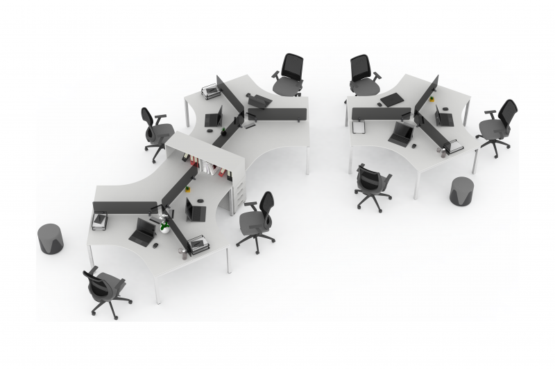 Setup | 3-person Workstation