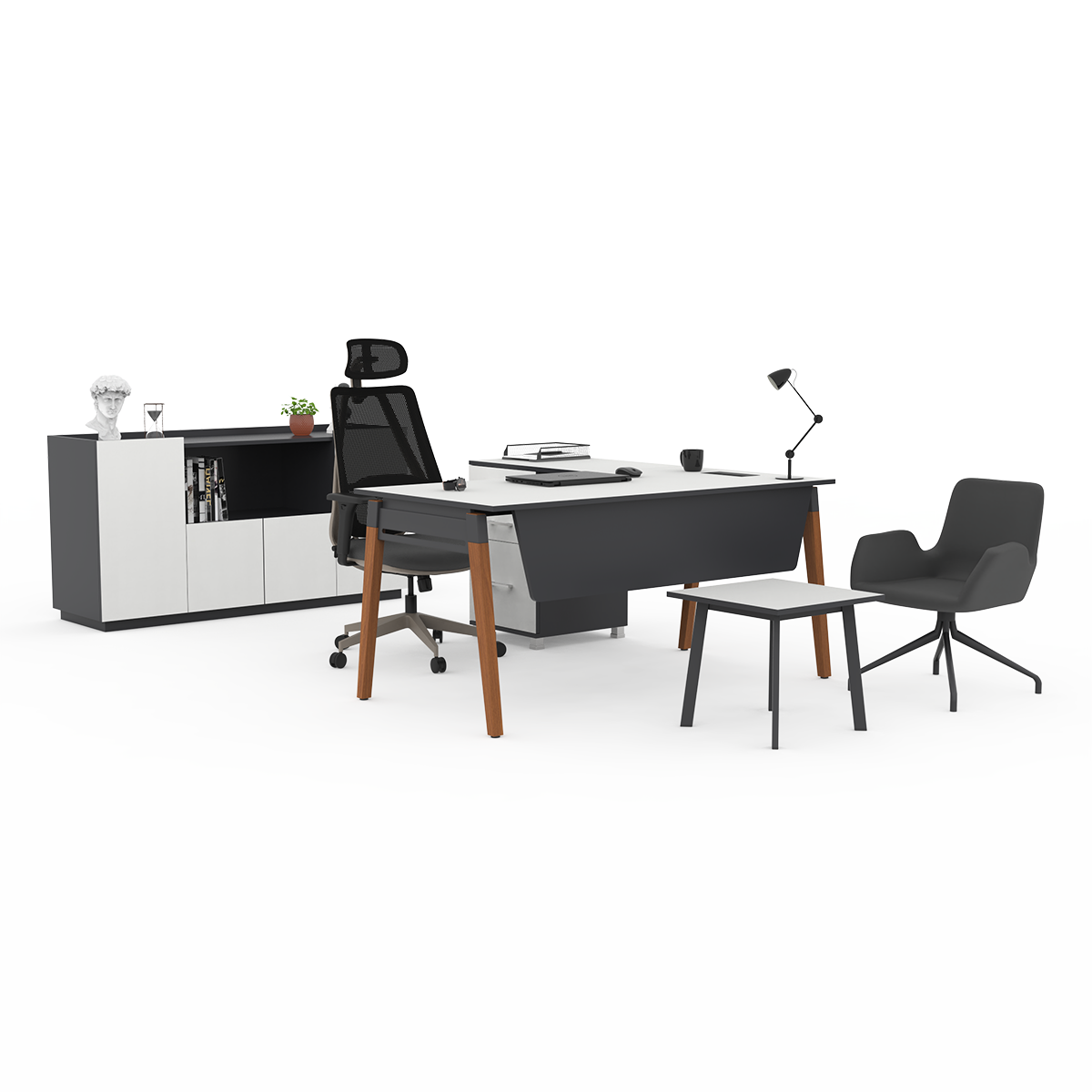 Pivot Plus | Bureau Avec Caisson