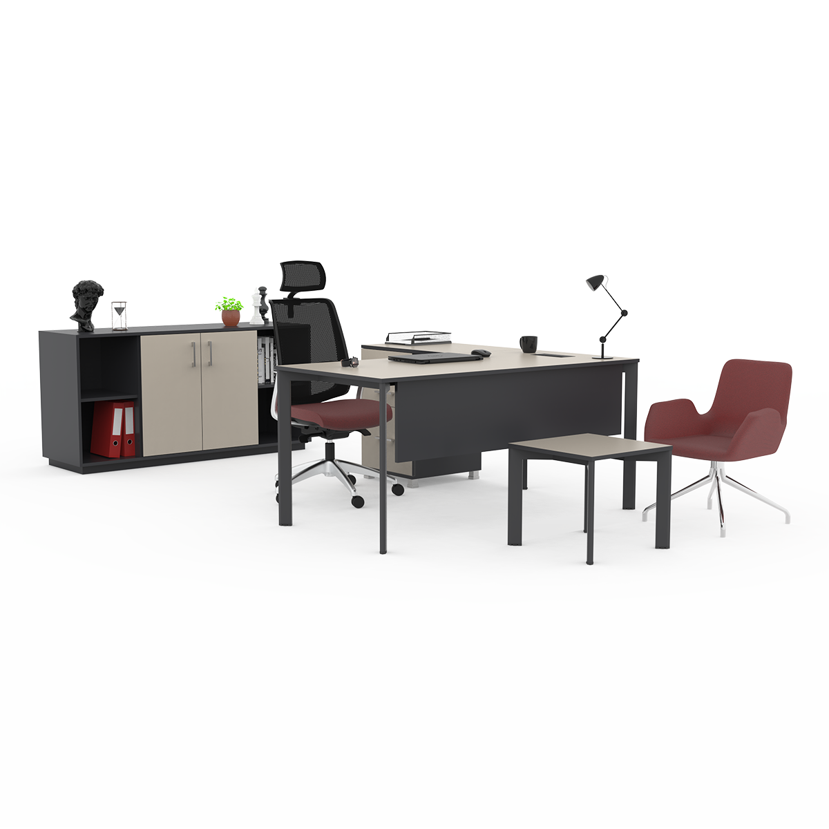 Quartz | Bureau Avec Caisson